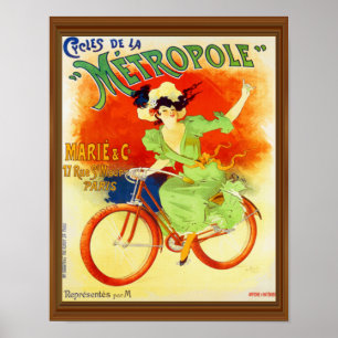 Metropole Vintage French Bicycle Poster