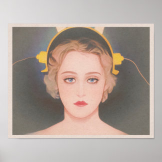 Metropolis (1927) - Maria and The Machine Art Poster