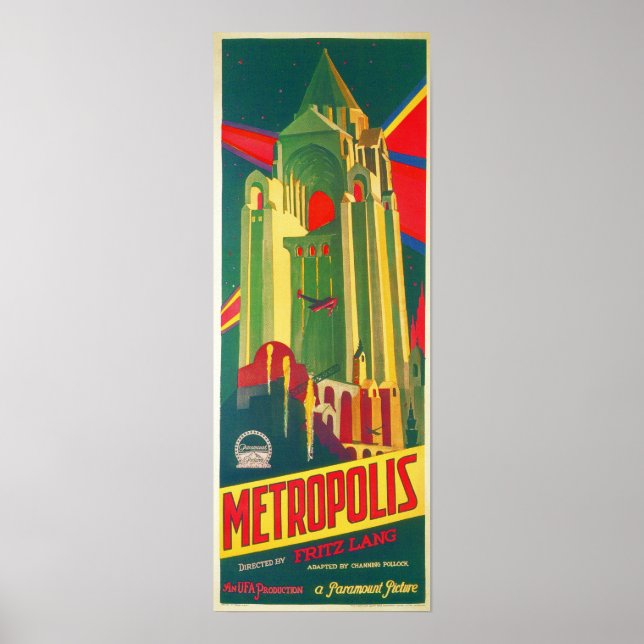 Metropolis by Fritz Lang 1927 Old Film Posters (Front)