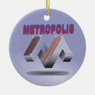 metropolis ceramic tree decoration