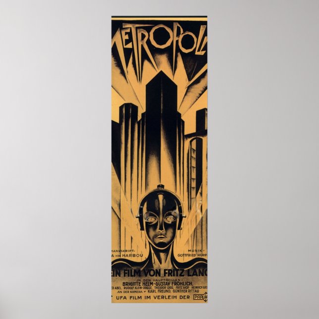 Metropolis  Fritz Lang movie Poster (Front)