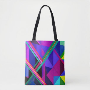 "Metropolis Grid: A Digital Reflection" Tote Bag