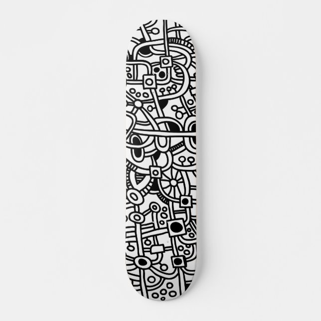 Metropolis I - On Wood Skateboard (Front)