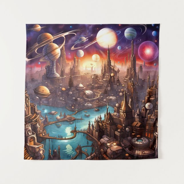 Metropolis I Tapestry (Front)