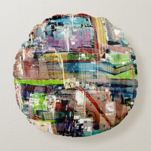 Metropolis II Round Cushion