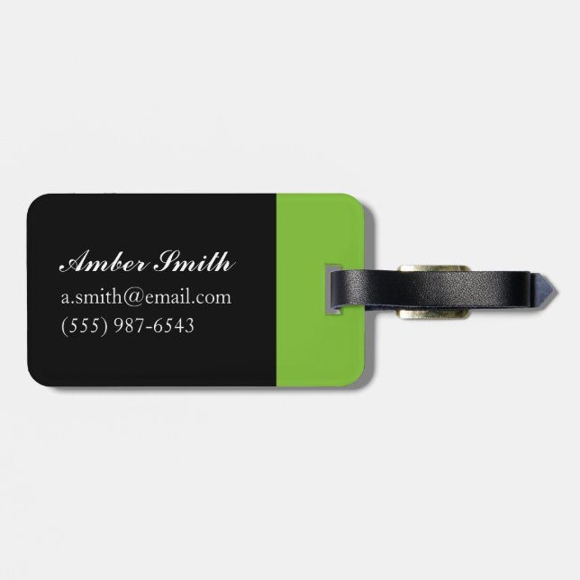 Metropolis Luggage Tag (Back Horizontal)