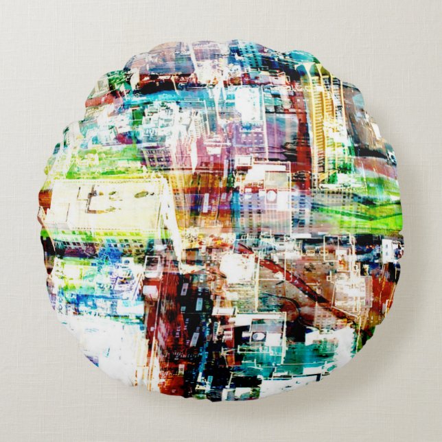 Metropolis VI Round Cushion (Front)