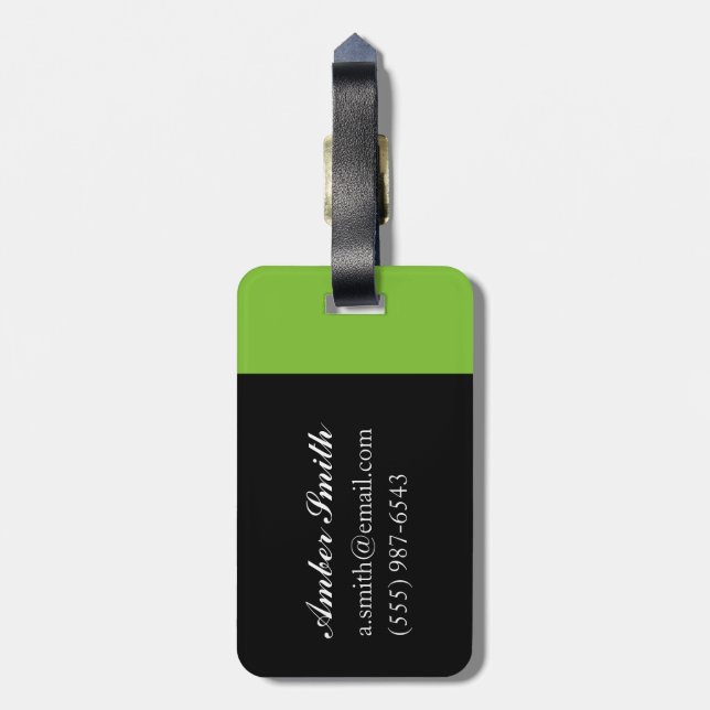 Metropolis VIII Luggage Tag (Back Vertical)