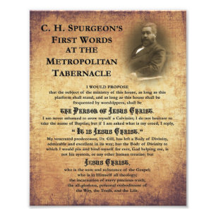 Metropolitan Tabernacle First Words Photo