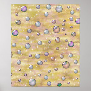 METTALIC PEARLS LUXERY   POSTER