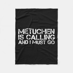 Metuchen Nj New Jersey Funny City Trip Home Roots Fleece Blanket