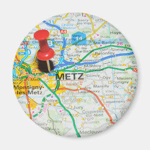 Metz, France Magnet