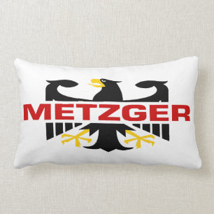 Metzger Surname Lumbar Cushion