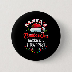 Meuse Christmas Gift Santas Number One Mage Theras 6 Cm Round Badge