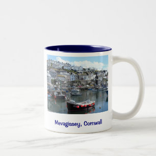 Mevagissey, Cornwall, England Two-Tone Coffee Mug