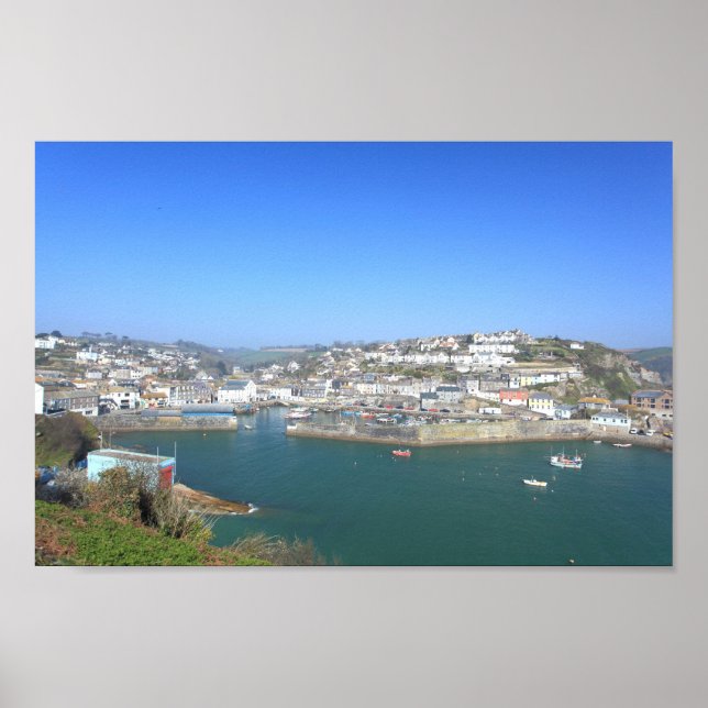 Mevagissey in Cornwall Poster (Front)