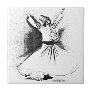 Mevlana Sufi Dervish Dancing Ceramic Tile