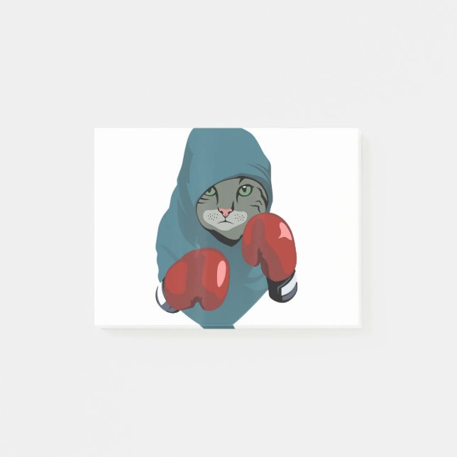 Mew Boxing Cat Post-it Notes (Front)