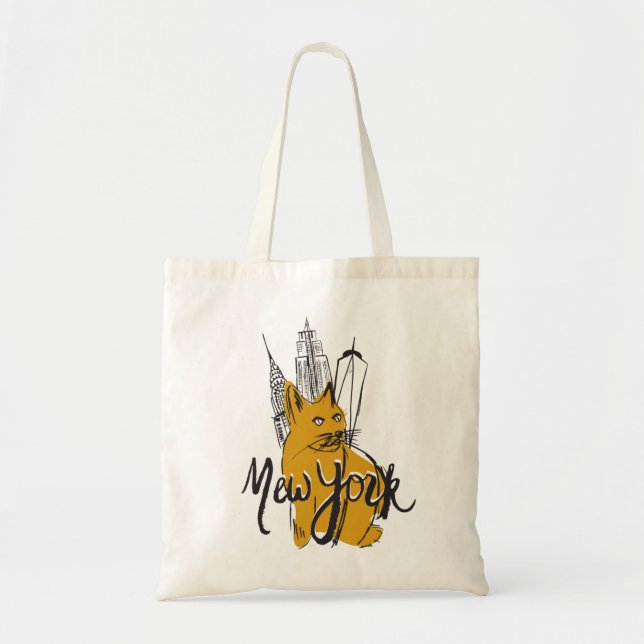 Mew (New) York City NYC Kitty Tote Bag (Front)
