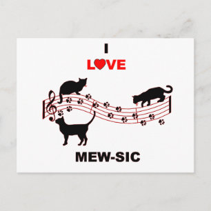 Mew-sic Postcard
