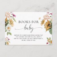 Mews Sunflower Baby Shower Books For Baby Request