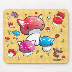 Mewshroom Decoration Mousepad