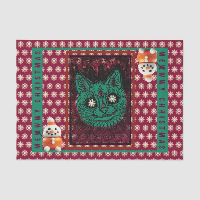 MEWWWY CHRISTMAS tissue paper (Front)