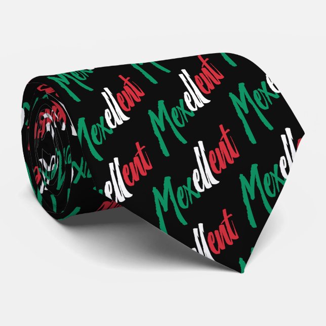 Mexellent - Mexico and Mexican pride Tie (Rolled)