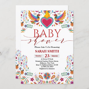 Mexica Fiesta Baby Shower Invitation