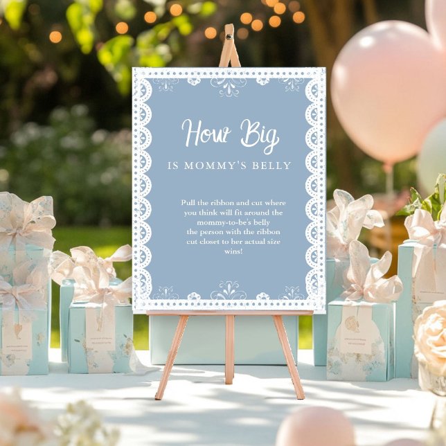 Mexica talavera How big Baby Shower Game Sign (Creator Uploaded)