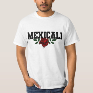 Mexicali Mexican Heritage Bleeding Rose T-Shirt