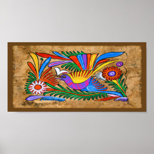 Mexican Amate Bark Painting and Sweet Story Poster