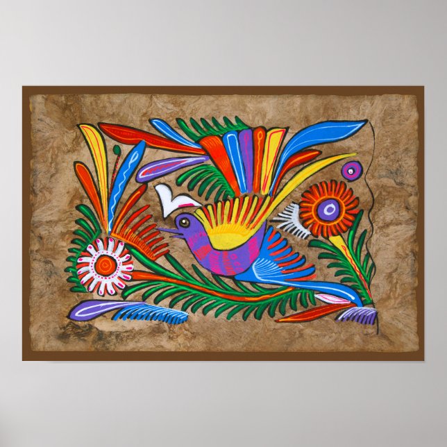 Mexican Amate Bark Painting Poster (Front)
