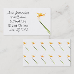 Mexican amber-wing dragonfly business card
