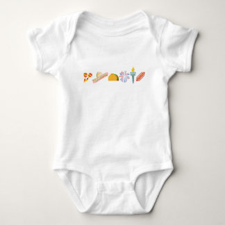 Mexican American Baby One-Piece  Bodysuit
