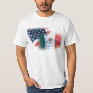Mexican-American Flag t Shirt
