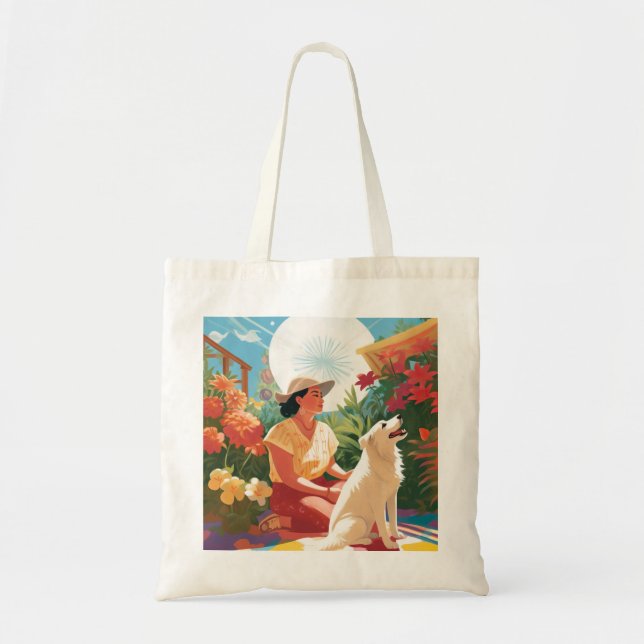 Mexican-American Garden Bliss Tote Bag (Front)