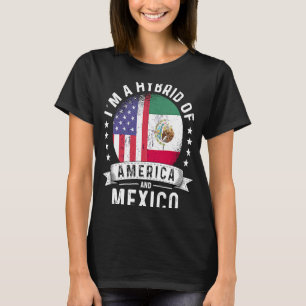 Mexican American Patriot Grown Flag Humor T-Shirt