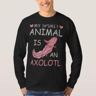 Mexican Amphibian Spirit Animal Salamander Axolot T-Shirt