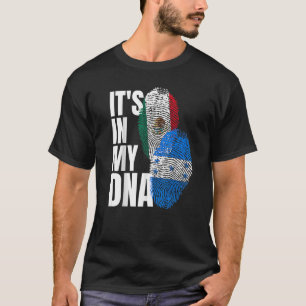 Mexican And Honduran DNA Mix Flag Heritage T-Shirt