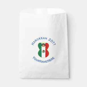 Mexican Angel Hanukkah Flag Personalized  Favour Bag