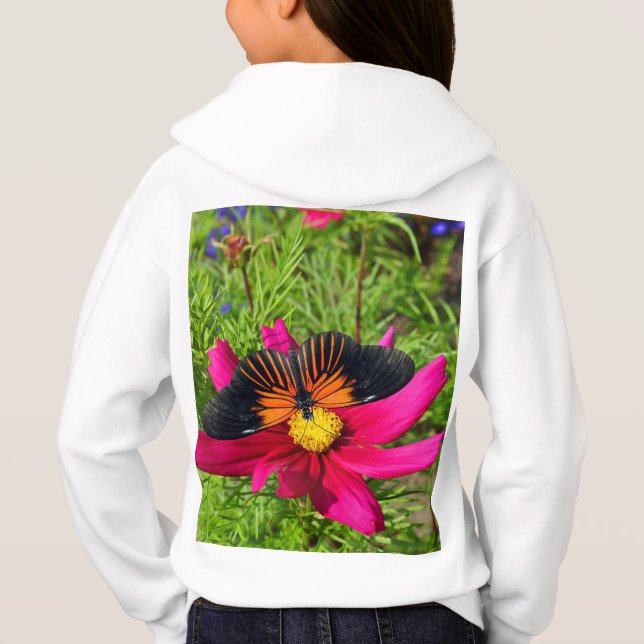 Mexican aster flower with a Doris Longwing  (Back)