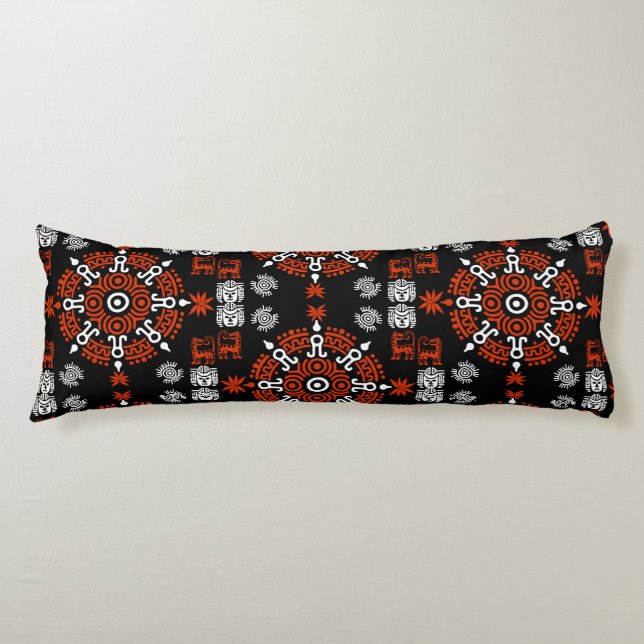 Mexican Aztec Art Home Decor Body Cushion (Front)