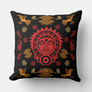 Mexican Aztec Art Home Decor Cushion