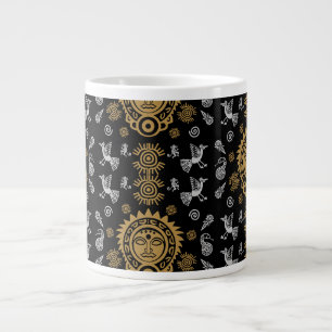 Mexican Aztec Art Home Decor Large Coffee Mug