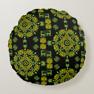 Mexican Aztec Art Home Decor Round Cushion