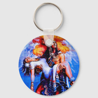 Mexican Aztec Legend Iztaccihuatl Popocatepetl Key Ring