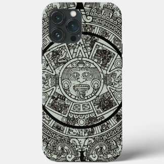 Mexican Aztec Sun Stone Mayan Calendar 1 iPhone 13 Pro Max Case