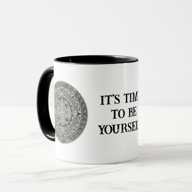 Mexican Aztec Sun Stone Mayan Calendar 1 Mug (Front Left)
