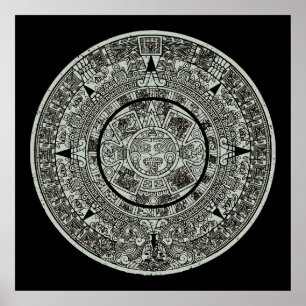 Mexican Aztec Sun Stone Mayan Calendar 1 Poster